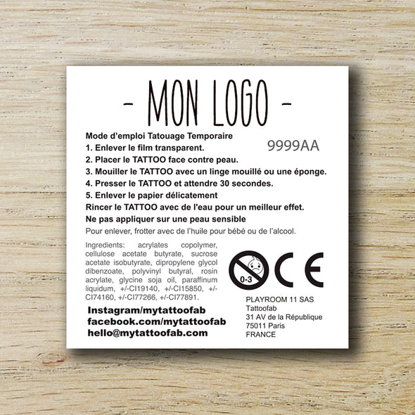 TEMPORARY TATTOO 5x5cm