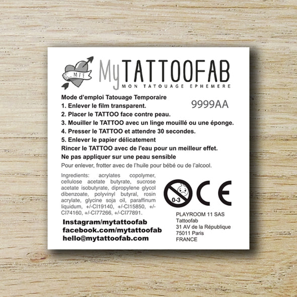 TEMPORARY TATTOO 7x7cm